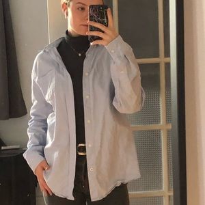 blue mens collared shirt